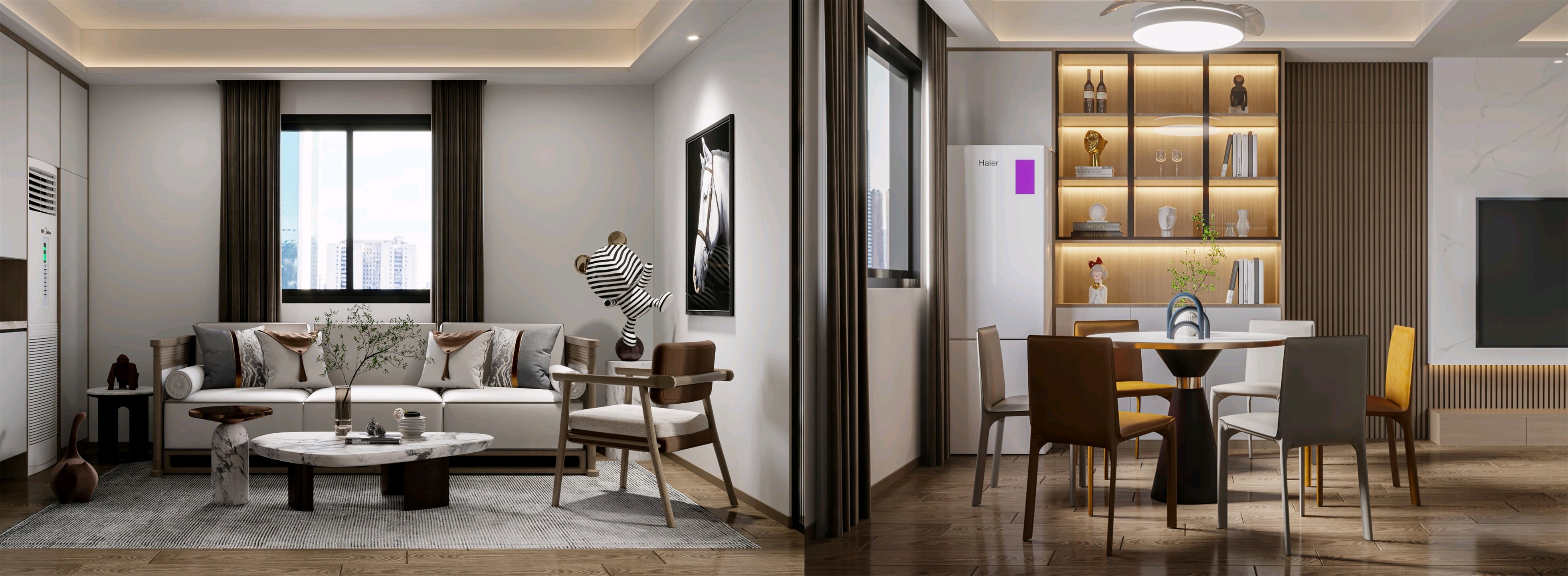 汕头胶廊路125m²三房一厅新中式风格